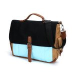 Wholesale Tri-Color Canvas Messenger Bag